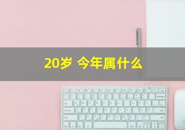 20岁 今年属什么